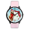 Nova Scotia Duck Tolling Retriever On Christmas Florida Wrist Watch-Free Shipping