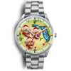 Nova Scotia Duck Tolling Retriever On Christmas Florida Silver Wrist Watch-Free Shipping