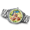 Nova Scotia Duck Tolling Retriever On Christmas Florida Silver Wrist Watch-Free Shipping