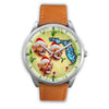 Nova Scotia Duck Tolling Retriever On Christmas Florida Silver Wrist Watch-Free Shipping