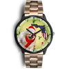 Pekingese Dog On Christmas Florida Golden Wrist Watch-Free Shipping