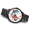 Papillon Dog On Christmas Florida Wrist Watch-Free Shipping