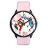 Papillon Dog On Christmas Florida Wrist Watch-Free Shipping