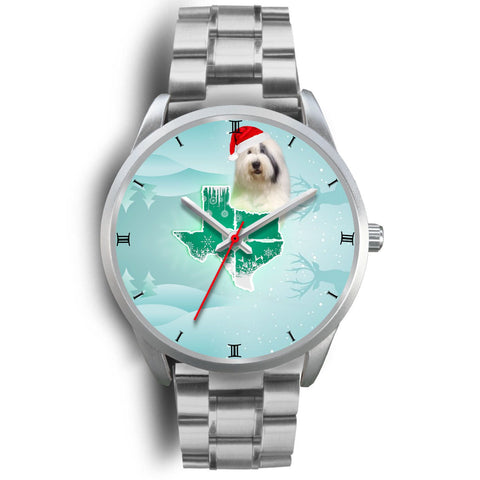 Old English Sheepdog Texas Christmas Special Wrist Watch-Free Shipping