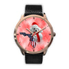 Poodle On Christmas Florida Golden Wrist Watch-Free Shipping