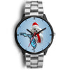 Poodle Dog On Christmas Florida Wrist Watch-Free Shipping