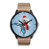 Poodle Dog On Christmas Florida Wrist Watch-Free Shipping