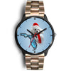 Poodle Dog On Christmas Florida Wrist Watch-Free Shipping