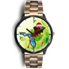 Rhodesian Ridgeback On Christmas Florida Wrist Watch-Free Shipping