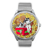 Lovely Alaskan Malamute Dog New York Christmas Special Wrist Watch-Free Shipping