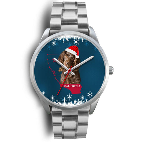 Boykin Spaniel Dog California Christmas Special Wrist Watch-Free Shipping