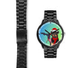 Rottweiler Dog On Christmas Florida Wrist Watch-Free Shipping