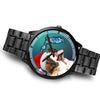 St. Bernard On Christmas Florida Wrist Watch-Free Shipping