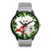 Lovely Bichon Fries Dog New York Christmas Special Wrist Watch-Free Shipping