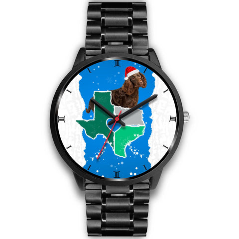 American Water Spaniel Texas Christmas Special Wrist Watch-Free Shipping