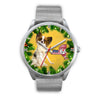 Cute Papillon Dog New York Christmas Special Wrist Watch-Free Shipping