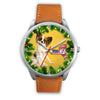 Cute Papillon Dog New York Christmas Special Wrist Watch-Free Shipping