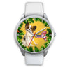 Cute Papillon Dog New York Christmas Special Wrist Watch-Free Shipping