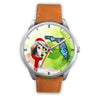 Saluki Dog On Christmas Florida Wrist Watch-Free Shipping