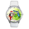 Saluki Dog On Christmas Florida Wrist Watch-Free Shipping