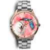 Samoyed Dog On Christmas Florida Wrist Watch-Free Shipping