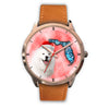 Samoyed Dog On Christmas Florida Wrist Watch-Free Shipping