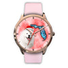 Samoyed Dog On Christmas Florida Wrist Watch-Free Shipping