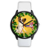 Lovely Papillon Dog New York Christmas Special Wrist Watch-Free Shipping