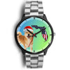 Shiba Inu Dog On Christmas Florida Black Wrist Watch-Free Shipping