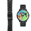 Shiba Inu Dog On Christmas Florida Black Wrist Watch-Free Shipping