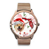 Shiba Inu Dog On Christmas Florida Wrist Watch-Free Shipping