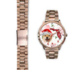 Shiba Inu Dog On Christmas Florida Wrist Watch-Free Shipping