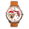 Shiba Inu Dog On Christmas Florida Wrist Watch-Free Shipping