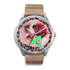 Amazing St. Bernard Dog Art New York Christmas Special Wrist Watch-Free Shipping