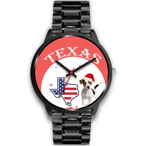 Jack Russell Terrier Texas Christmas Special Wrist Watch-Free Shipping