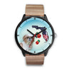 Shih Tzu On Christmas Florida Wrist Watch-Free Shipping