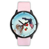 Shih Tzu On Christmas Florida Wrist Watch-Free Shipping