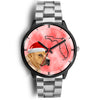 Staffordshire Bull Terrier On Christmas Florida Wrist Watch-Free Shipping