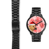 Staffordshire Bull Terrier On Christmas Florida Wrist Watch-Free Shipping