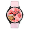 Staffordshire Bull Terrier On Christmas Florida Wrist Watch-Free Shipping