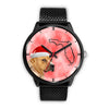 Staffordshire Bull Terrier On Christmas Florida Wrist Watch-Free Shipping