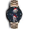 Russian Blue Cat Texas Christmas Special Wrist Watch-Free Shipping