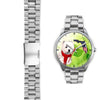 Westie On Christmas Florida Silver Wrist Watch-Free Shipping