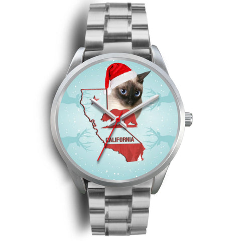 Siamese cat California Christmas Special Wrist Watch-Free Shipping