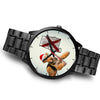 Airedale Terrier On Christmas Alabama Wrist Watch-Free Shipping