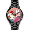 Akita Dog On Christmas Alabama Wrist Watch-Free Shipping