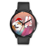 Akita Dog On Christmas Alabama Wrist Watch-Free Shipping