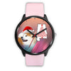 Akita Dog On Christmas Alabama Wrist Watch-Free Shipping