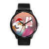 Akita Dog On Christmas Alabama Wrist Watch-Free Shipping