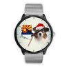 Australian Shepherd On Christmas Arizona Wrist Watch-Free Shipping